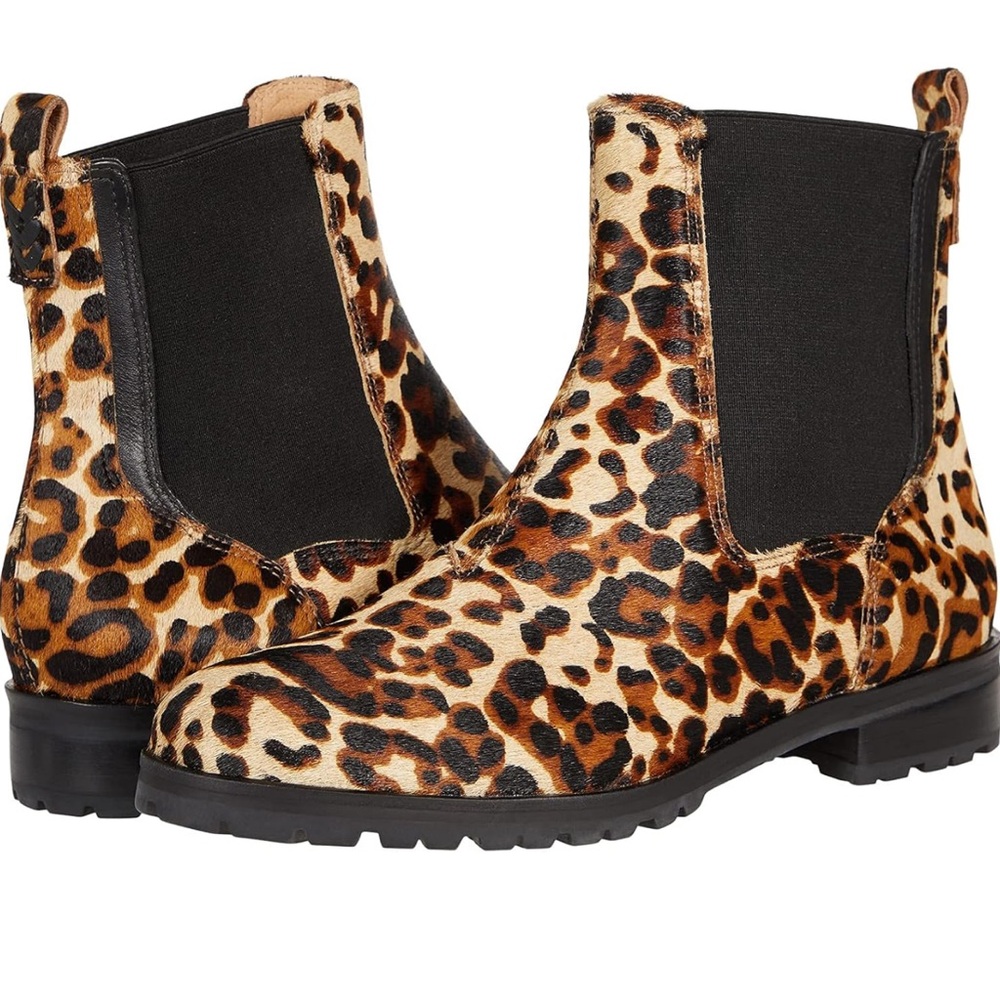 NWT Jack Rogers Margot Leopard Print Bootie 7.5